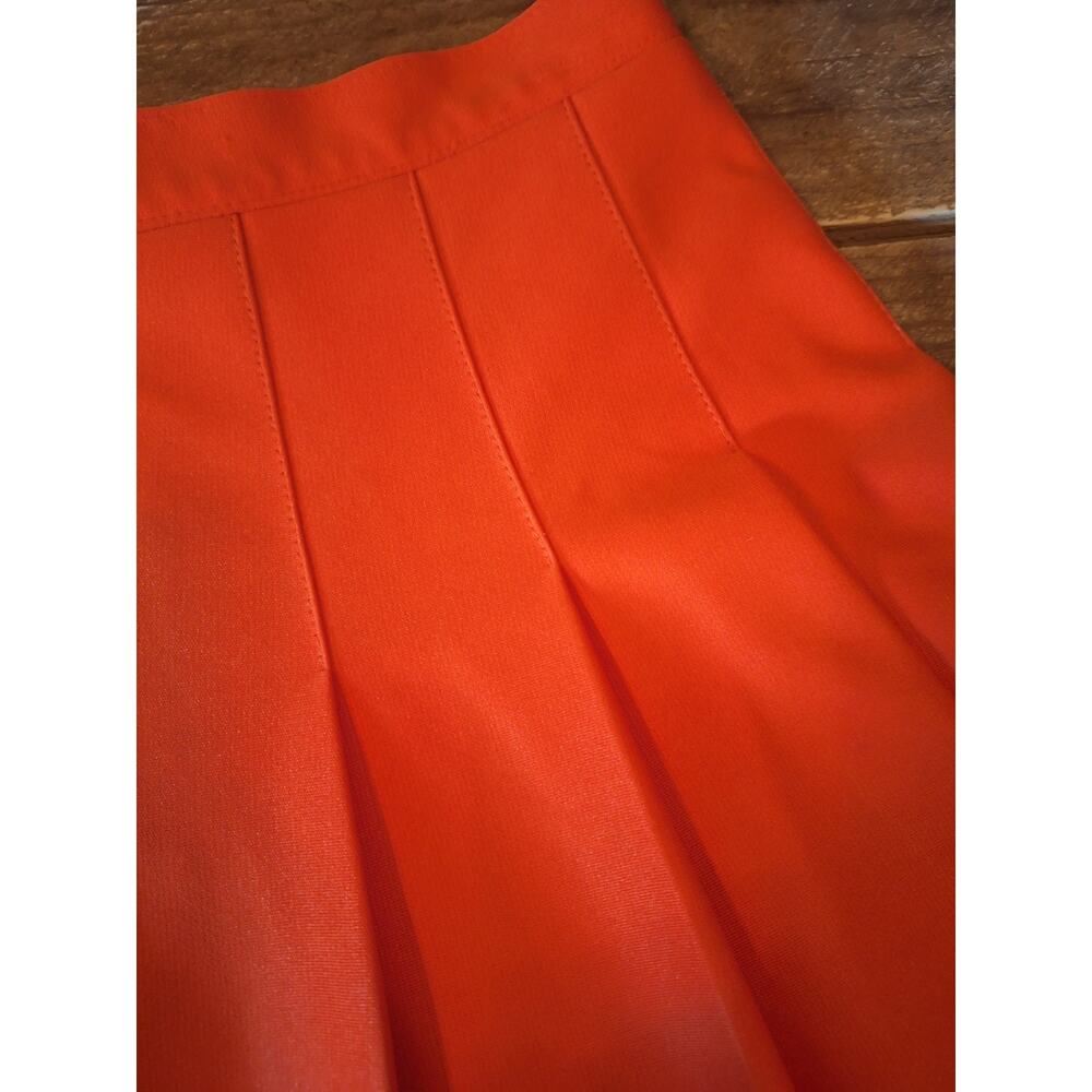 Varsity Brand Thick Orange And White And Gray Cheerleader Skirt - Picture 3 of 10